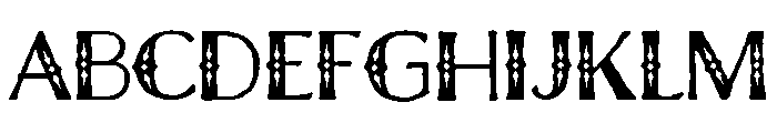 Charcuterie Deco Filigree Font UPPERCASE