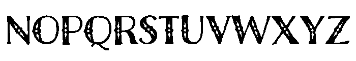 Charcuterie Deco Filigree Font UPPERCASE