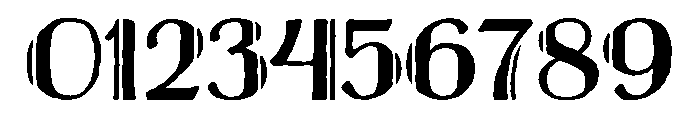 Charcuterie Deco Inline Font OTHER CHARS