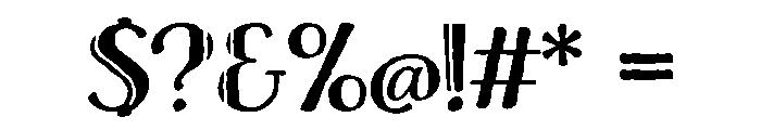 Charcuterie Deco Inline Font OTHER CHARS