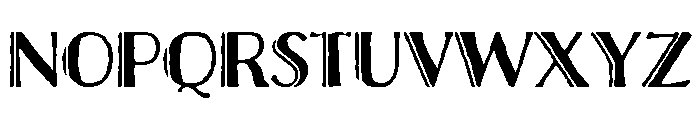 Charcuterie Deco Inline Font LOWERCASE