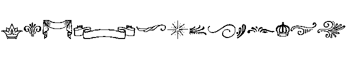 Charcuterie Design Elements Ornaments Font LOWERCASE