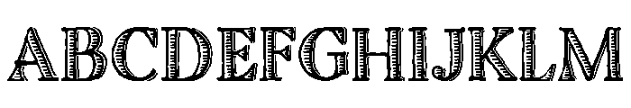 Charcuterie Engraved Etched Font UPPERCASE