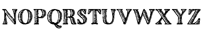 Charcuterie Engraved Etched Font UPPERCASE