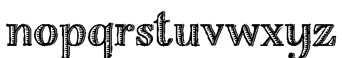 Charcuterie Engraved Etched Font LOWERCASE