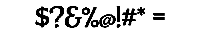 Charcuterie Flared Bold Font OTHER CHARS