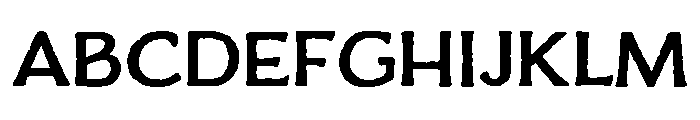 Charcuterie Flared Bold Font UPPERCASE