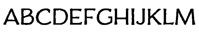 Charcuterie Flared Regular Font UPPERCASE