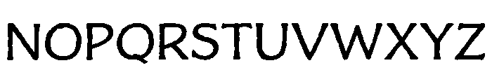 Charcuterie Flared Regular Font UPPERCASE