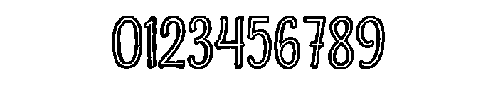 Charcuterie Sans Bold Inline Font OTHER CHARS