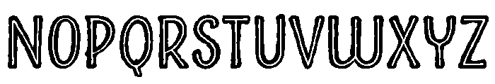 Charcuterie Sans Bold Inline Font UPPERCASE