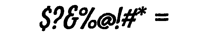 Charcuterie Sans Bold Italic Font OTHER CHARS