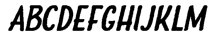 Charcuterie Sans Bold Italic Font UPPERCASE