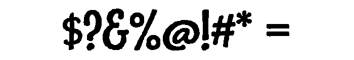Charcuterie Sans Bold Font OTHER CHARS