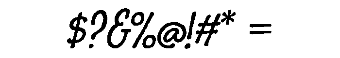 Charcuterie Sans Regular Italic Font OTHER CHARS