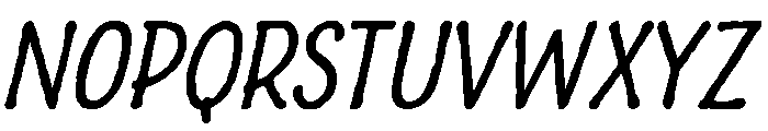 Charcuterie Sans Regular Italic Font UPPERCASE