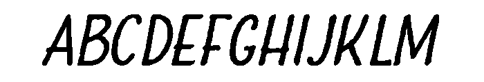 Charcuterie Sans Regular Italic FONT