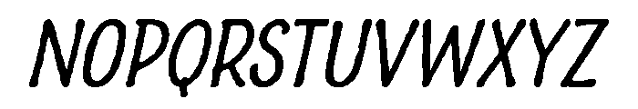 Charcuterie Sans Regular Italic Font LOWERCASE