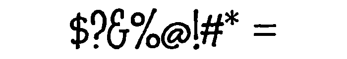 Charcuterie Sans Regular Font OTHER CHARS