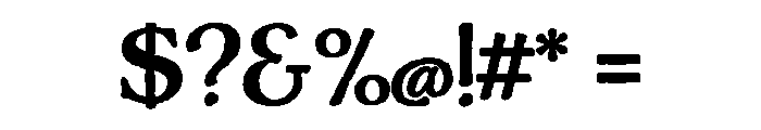 Charcuterie Serif Bold Font OTHER CHARS