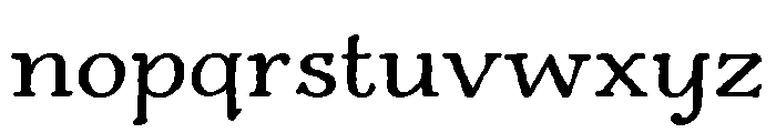 Charcuterie Serif Regular Font LOWERCASE