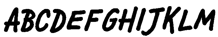 Chauncy Pro Bold Italic Font UPPERCASE