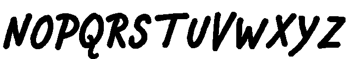 Chauncy Pro Bold Italic Font UPPERCASE