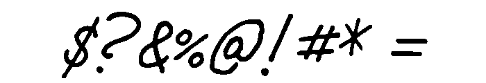 Chauncy Pro Regular Italic Font OTHER CHARS