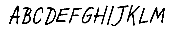 Chauncy Pro Regular Italic Font UPPERCASE