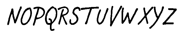 Chauncy Pro Regular Italic Font UPPERCASE