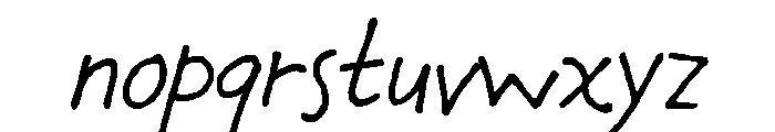 Chauncy Pro Regular Italic Font LOWERCASE
