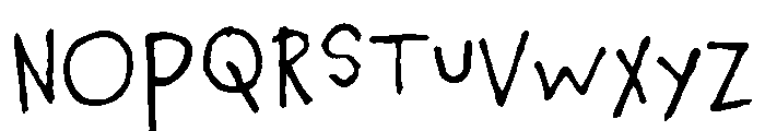 Chauncy Snowman Font UPPERCASE