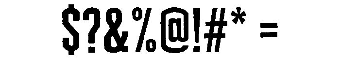 Cheddar Gothic Bold Font OTHER CHARS