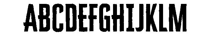 Cheddar Gothic Bold Font UPPERCASE