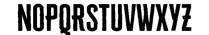 Cheddar Gothic Bold Font UPPERCASE