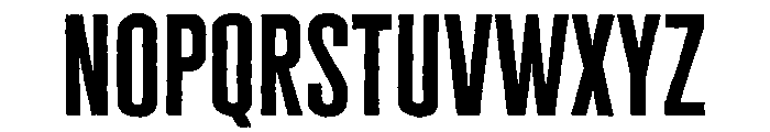 Cheddar Gothic Bold Font LOWERCASE