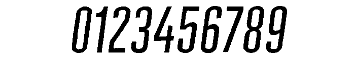 Cheddar Gothic Light Italic Font OTHER CHARS