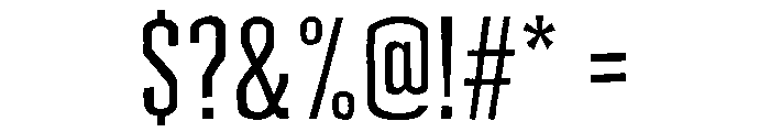 Cheddar Gothic Light Font OTHER CHARS