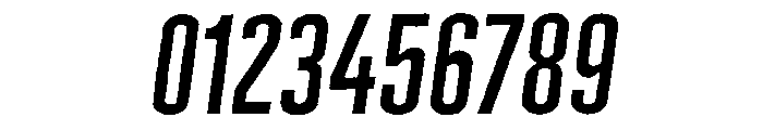 Cheddar Gothic Regular Italic Font OTHER CHARS
