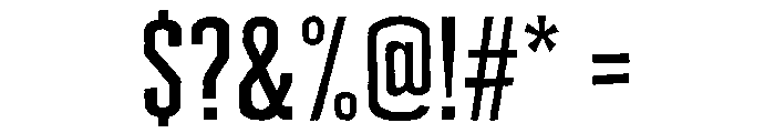 Cheddar Gothic Regular Font OTHER CHARS