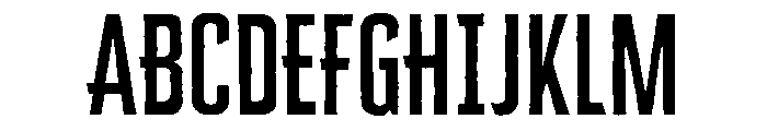 Cheddar Gothic Regular Font UPPERCASE