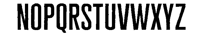 Cheddar Gothic Regular Font LOWERCASE