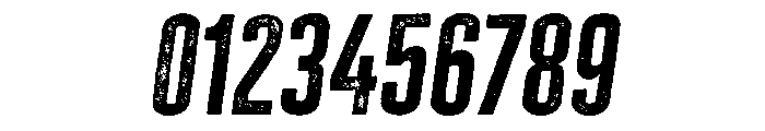 Cheddar Gothic Rough Regular Italic Font OTHER CHARS