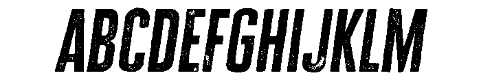 Cheddar Gothic Rough Regular Italic FONT