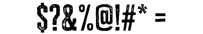 Cheddar Gothic Rough Regular Font OTHER CHARS