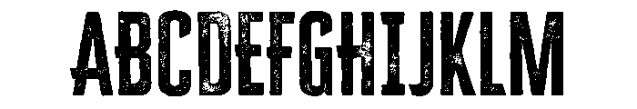 Cheddar Gothic Rough Regular Font UPPERCASE