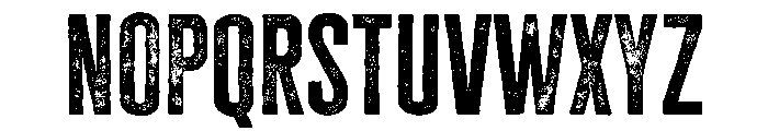 Cheddar Gothic Rough Regular Font LOWERCASE