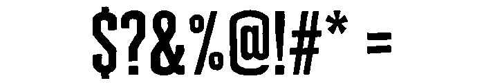 Cheddar Gothic Sans Regular Font OTHER CHARS