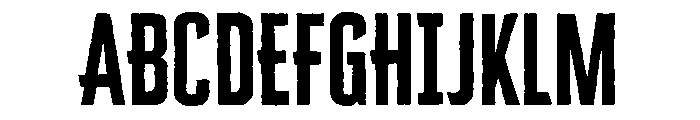 Cheddar Gothic Sans Regular Font UPPERCASE