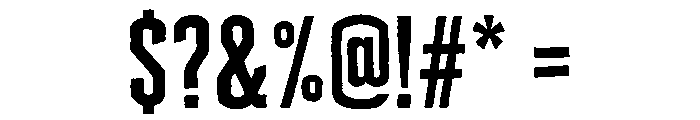 Cheddar Gothic Serif Regular Font OTHER CHARS